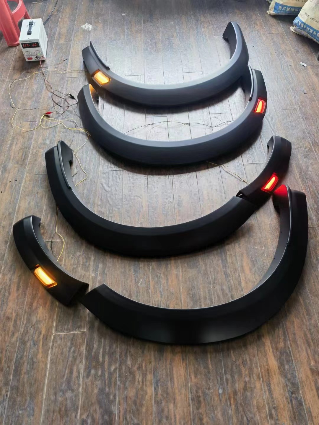 car fender flare with light for ford ranger raptor t9 2021 2022 2023