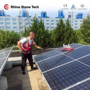  Plug In Double Disc Solar Panel Rotating Brush Double Disc Solar Pv Module Cleaning 3.6M Manufactures