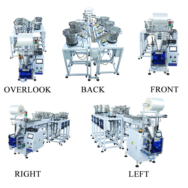 Vertical Pins Nuts Weighing Checker Packing Machine Over Wrapping Packing Machine
