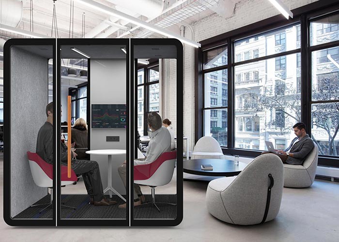 35+-db Acoustic Office Booth Private Space Soundproof Meeting Booth Various Sizes Available