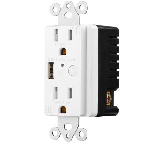 Home Automation Wifi Controlled Power Outlet 15A 125V