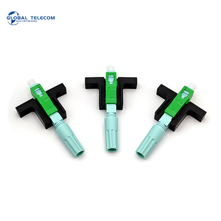 125μm Optical Fiber Fast Connector , Pre polished SC Quick Connector UPC APC