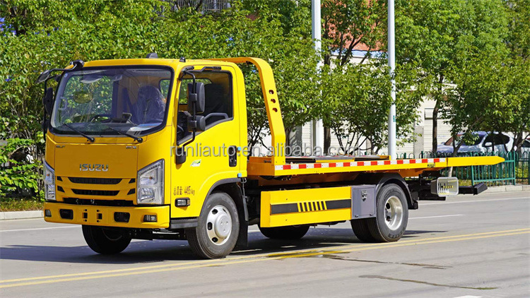Factory ISUZU 8Ton 10 Ton Recovery Road Rescue Truck Small Mini Flatbed Platform Wrecker Towing Truck Tow Wrecker Truck