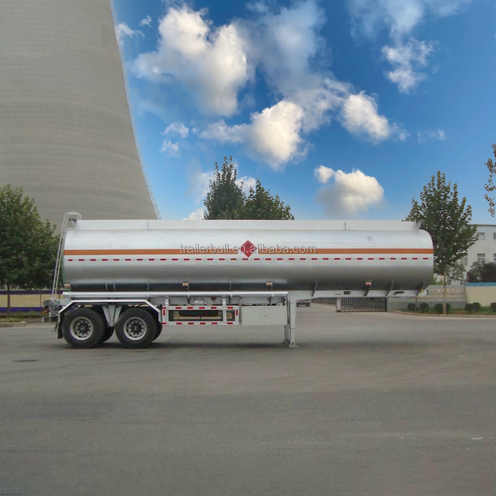 28000L Capacity Carbon Steel Fuel Refuel Tank Semi-Trailer for Diesel Gasoline Delivery