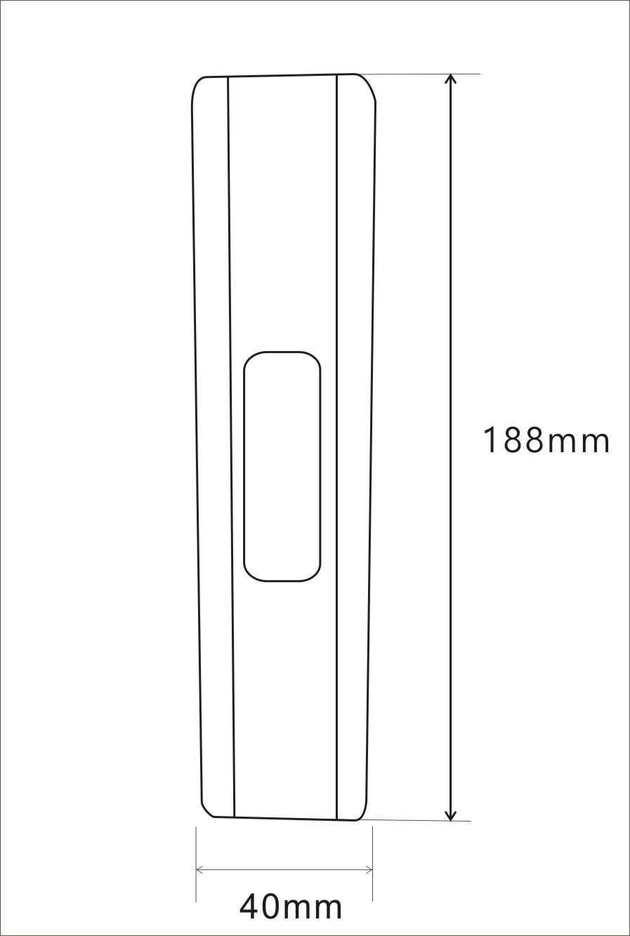 Shopping Surface Mounted 265V Emergency LED Exit Light