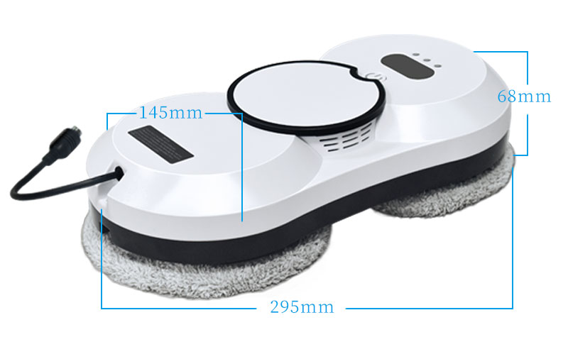 Strong Decontamination Robot Window Cleaner 29.5cm Automatic Window Cleaner