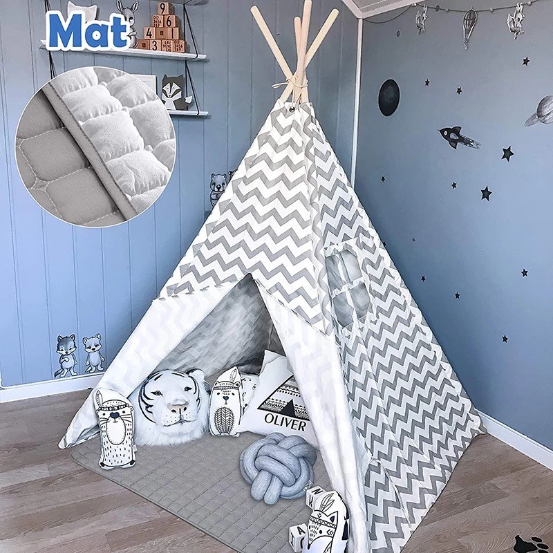 Wood Pole A Frame 180*165cm Canvas Teepee Tent