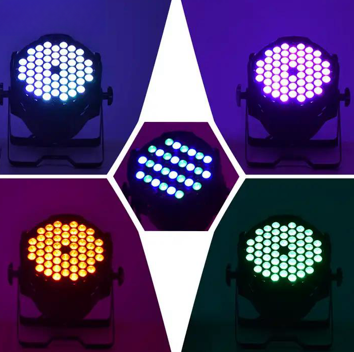 RGBW 54 LED Par Light For Concert KTV Disco DMX512 Stage Sound Activated DJ