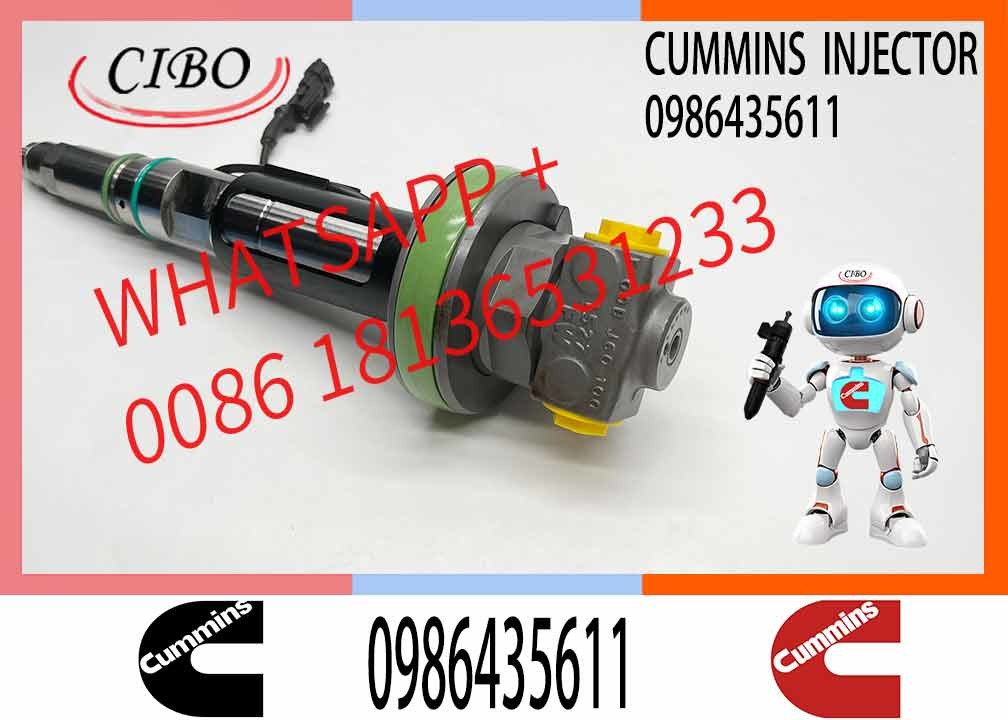 Engineering Machinery QSK19 Truck Engine System Accessories 0986435614 Diesel Fuel Injector