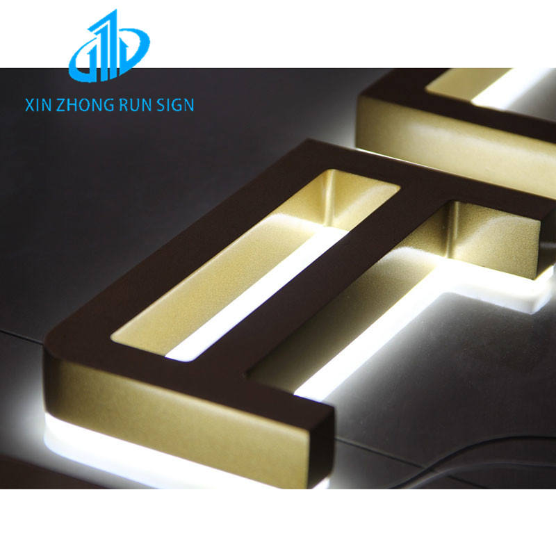Hot Sellingized Outdoor Waterproof Metal Stainless Steel Led Backlit Letters Sign