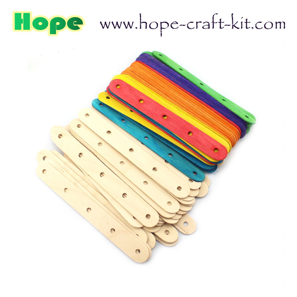 Natural color multi-colored wooden craft popsile sticks Tongue depressor for hobbies and children DIY handcrafted work