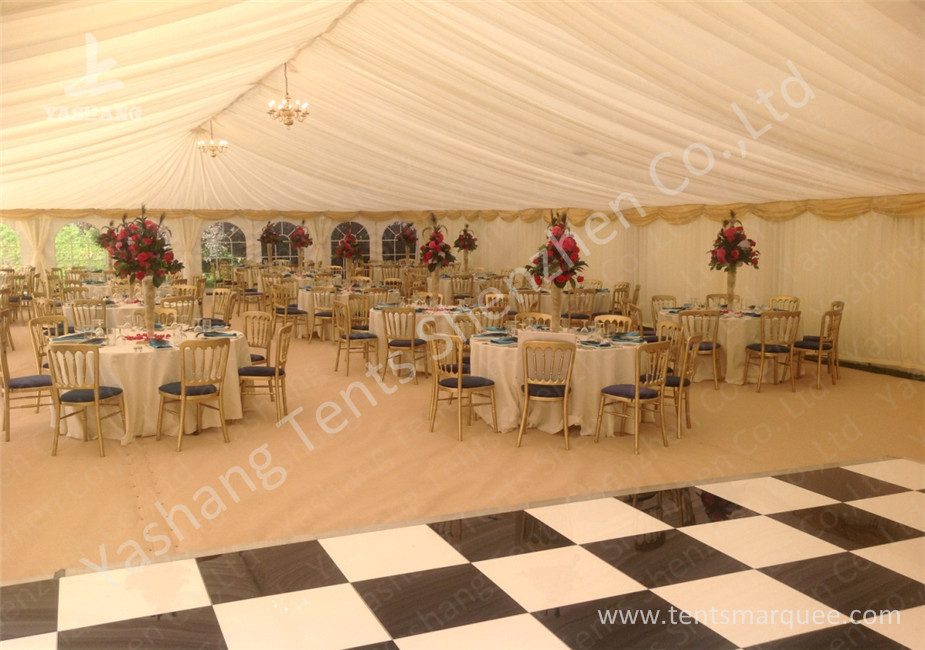 Outdoor Aluminum Luxury Wedding Tents Decorated with Flooring System