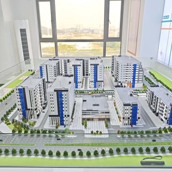 Industrial Park Model - High Precision Architectural Display for Industrial Zone