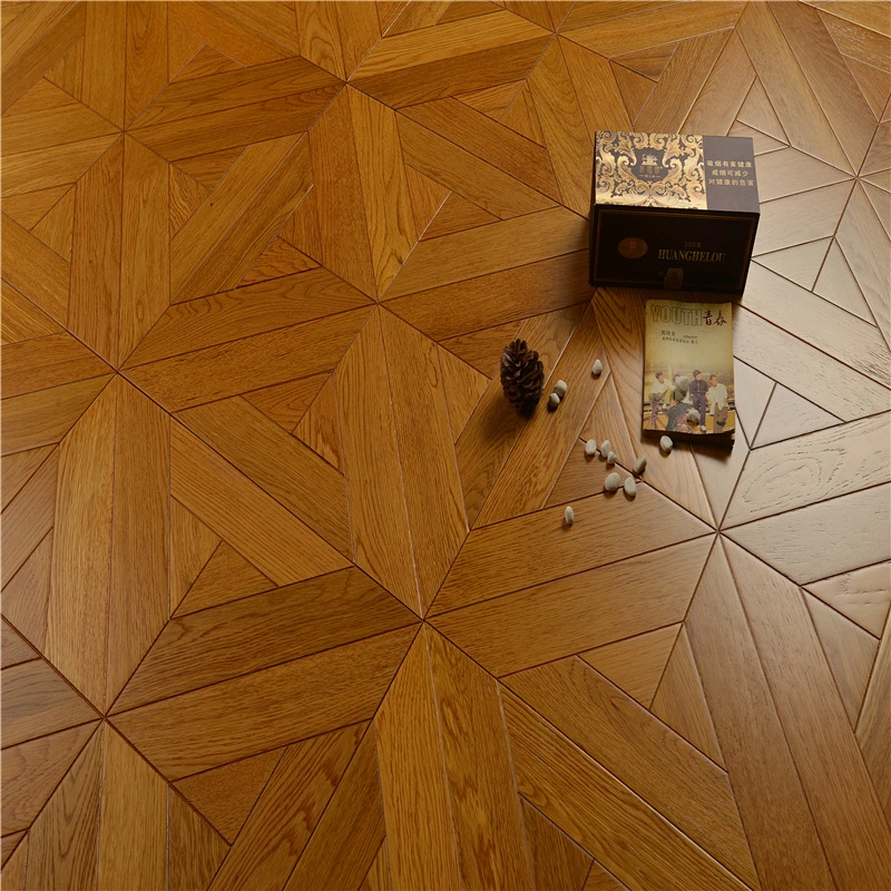 Living Room Engineered Wood Flooring Plank With Art Parquet Design