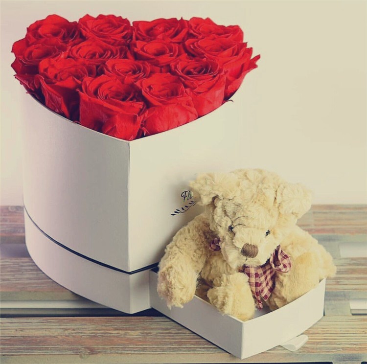 Coated Paper Cardboard Love Heart Boxes Bulk Gift Packaging ODM