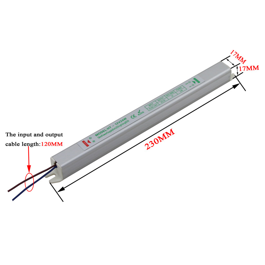 24v 24w New Slim power supply IP20 LED transformer Adapter for LED Light