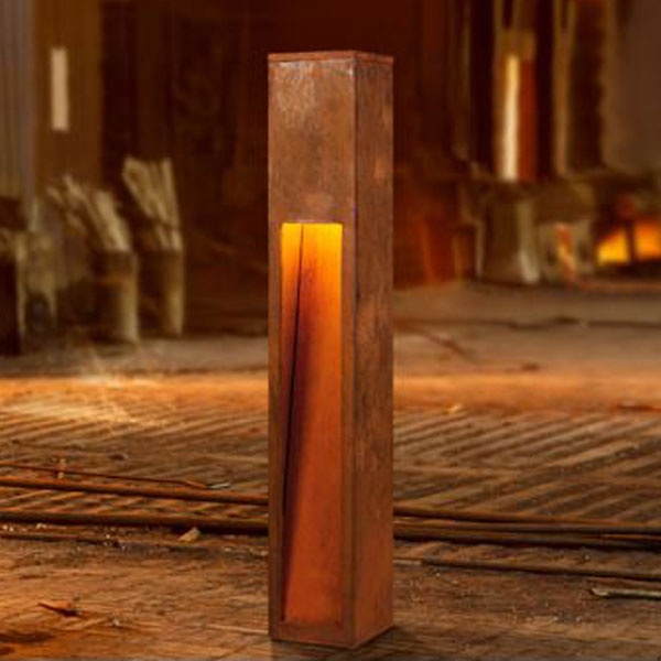 Light Outdoor Waterproofing Corten Bollard Light Modern Lawn Light 12Watt Garden Lights