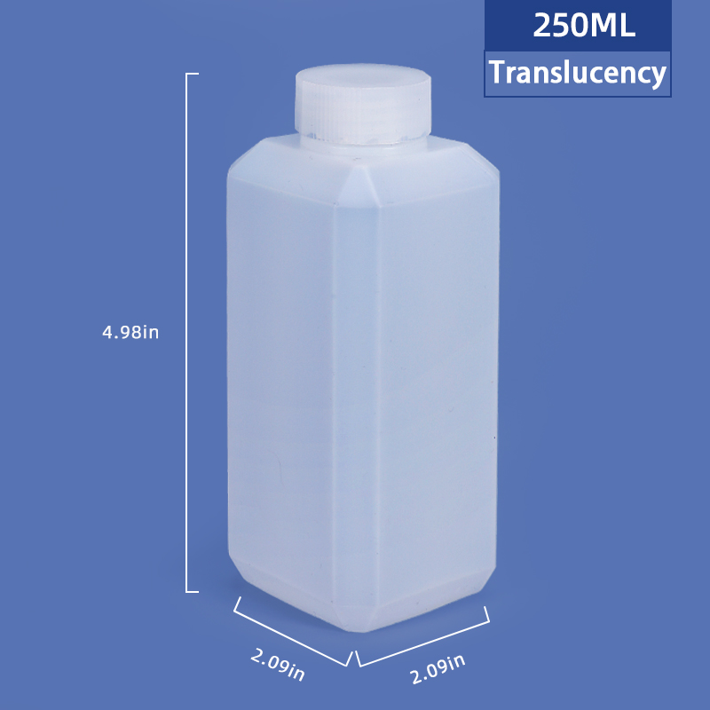 250ml HDPE Plastic Bottles for Chemical Detergent and Pesticide Seal The Square Bottle