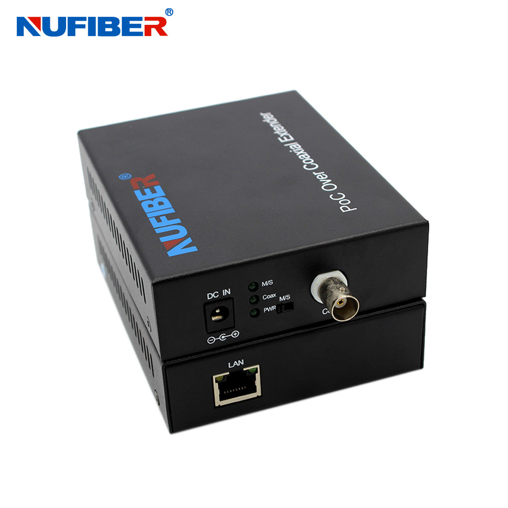 10/100Mbps IP over Coaxial Exntender EOC POC Function 900meters DC52V