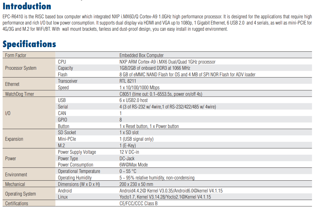 Advantech Embedded PCs EPC-R Series EPC-R4760CQ-QNA1E new and 100% Original ,price favorable Ready to Ship