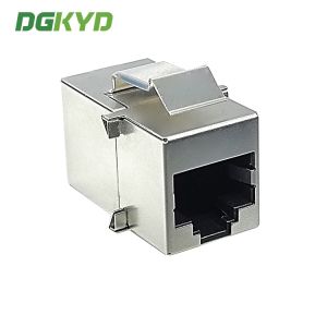 8P8C Has Card Groove CAT.3 With Shielding Modular RJ45 To RJ45 Coupler Shielding