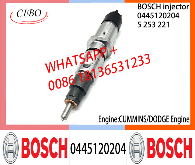 BOSCH 0445120204 5253221 Neutral Fuel Injector Assembly 0445120204 5253221 For CUMMINS DODGE