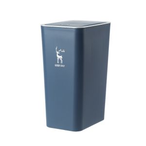  New Design Wholesale House Hold Rectangular Plastic Sorting Trash Can with Lid Manufactures