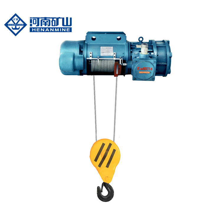 0.5T 2T Electric Wire Rope Hoist Single Speed 8m / Min