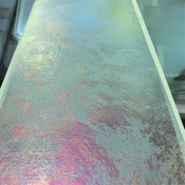 Glazed Decorative Glass Engraved Hot-Melt Background Glass Museum Background