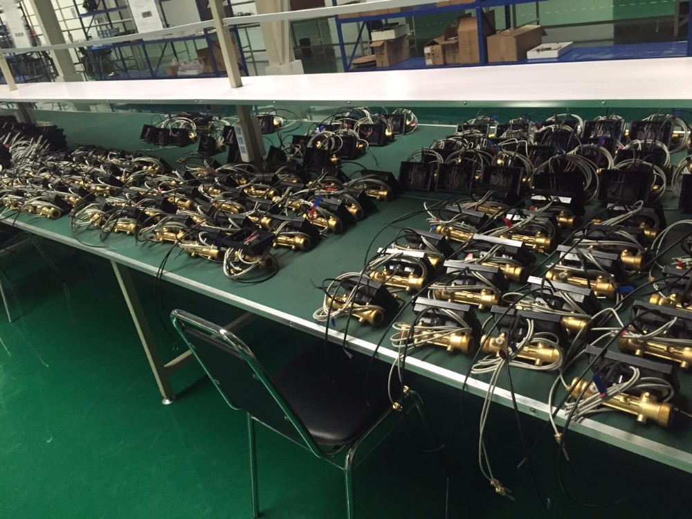 1/2" 3/4" 1" 1 1/4" Motorized Brass Water Valve , Electronic 3 Way Brass Ball Control Valve