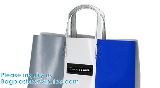 Custom Printing Tear Proof Promotional Bag Washable Handbag Dry Bag Soft Handle Shoulder Bag Pack PVC With Zipper