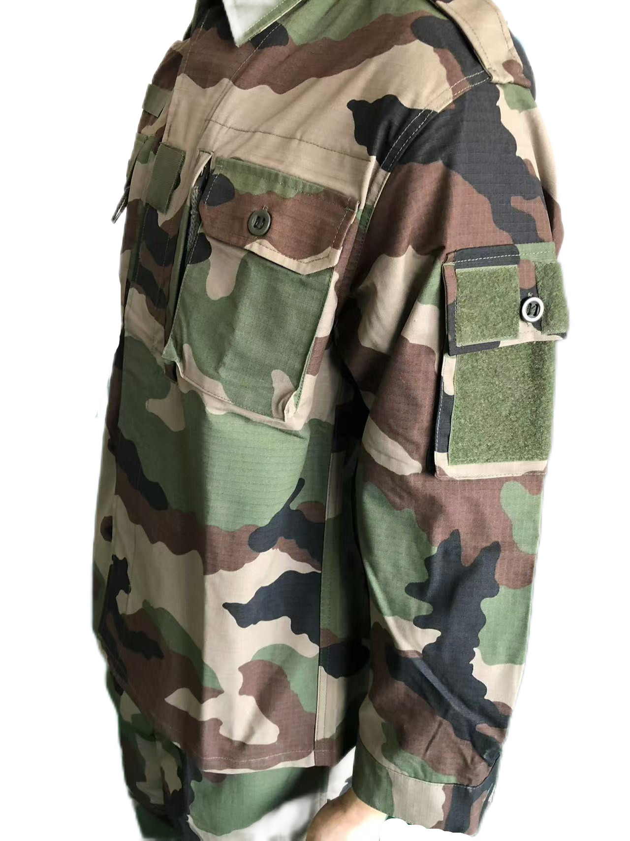 F2 Style TC 65/35 Ripstop French Military Uniform Set Camouflage Attire