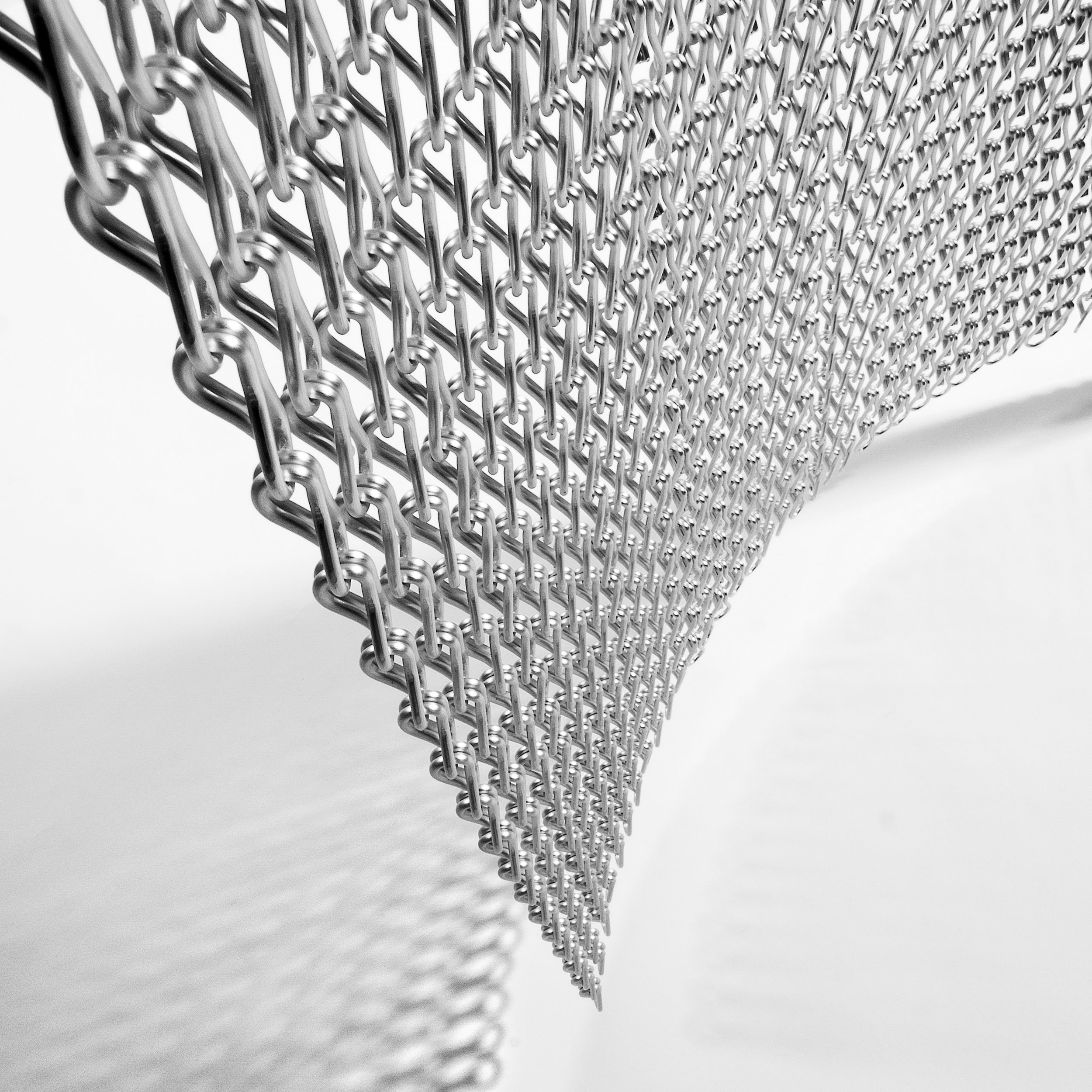 Wall Interior Partition Metal Mesh Curtain 1mm-100mm Lightweight Fireproof