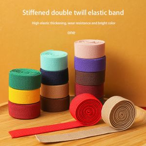 Double side thickened twill elastic band for garment underwear colorful elastic