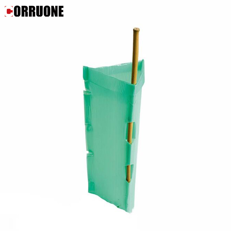 Flat Surface Corrugated Plastic Tree Guard in Customized Colour for Plant Protection