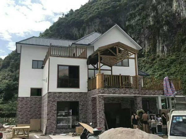 Luxury Prefab Vacation Villa Anti Earthquake And Wind Resist Prefabricated Light