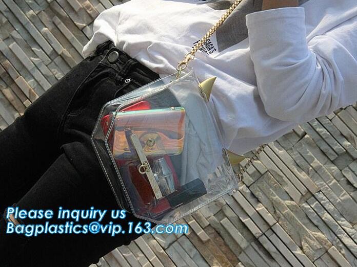 handle bag with long shoulder strap waterproof clear pvc tote bag, Handbag Women Big Custom Shoulder Bag, handle shoulde