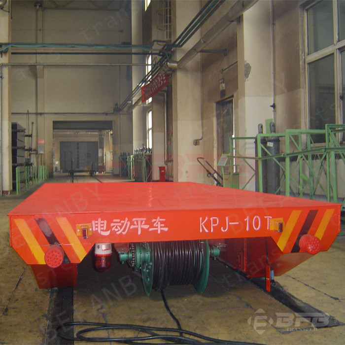 30T Powered Motorized Transfer Trolley For Industry Customized Dimension