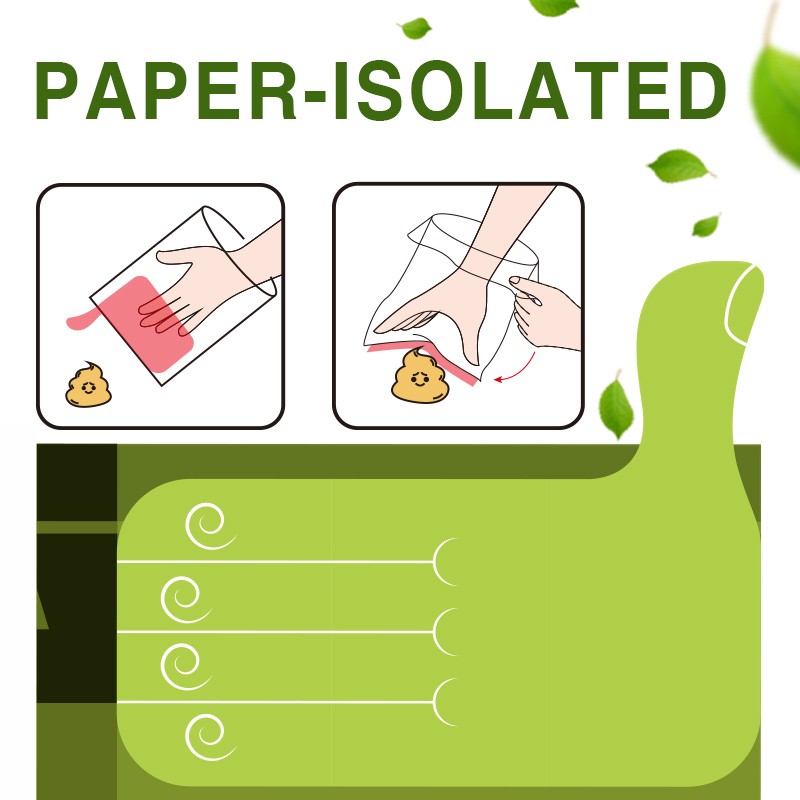 Biodegradable custom puppy waste bag printed scented poop bags