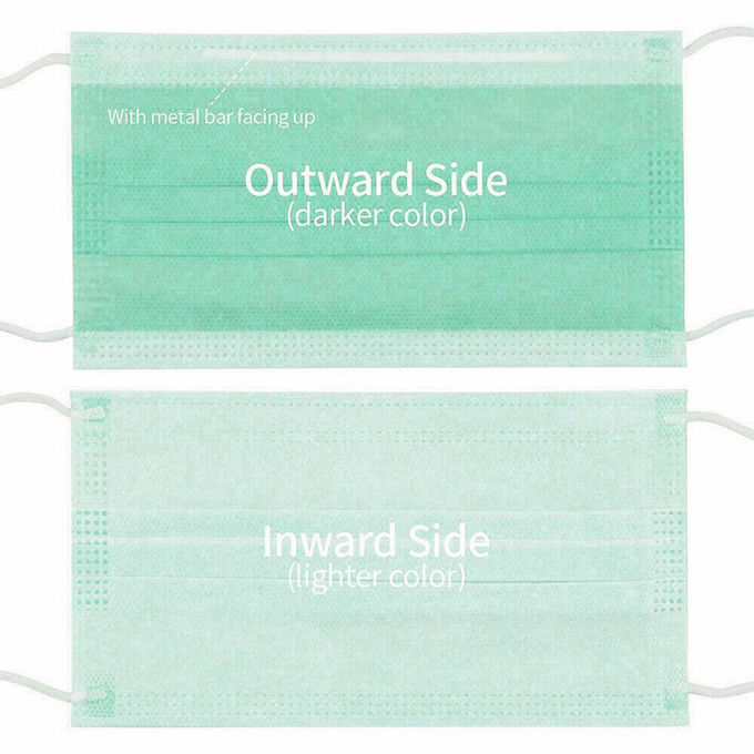 Skin Friendly 3 Ply Surgical Face Mask Comfortable Without Glass Fibers