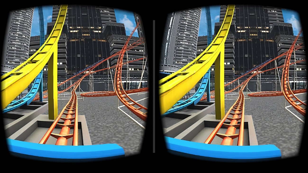 Exclusive Version 360 Degree VR Games 2 IN 1 VR Roller Coaster In Mall