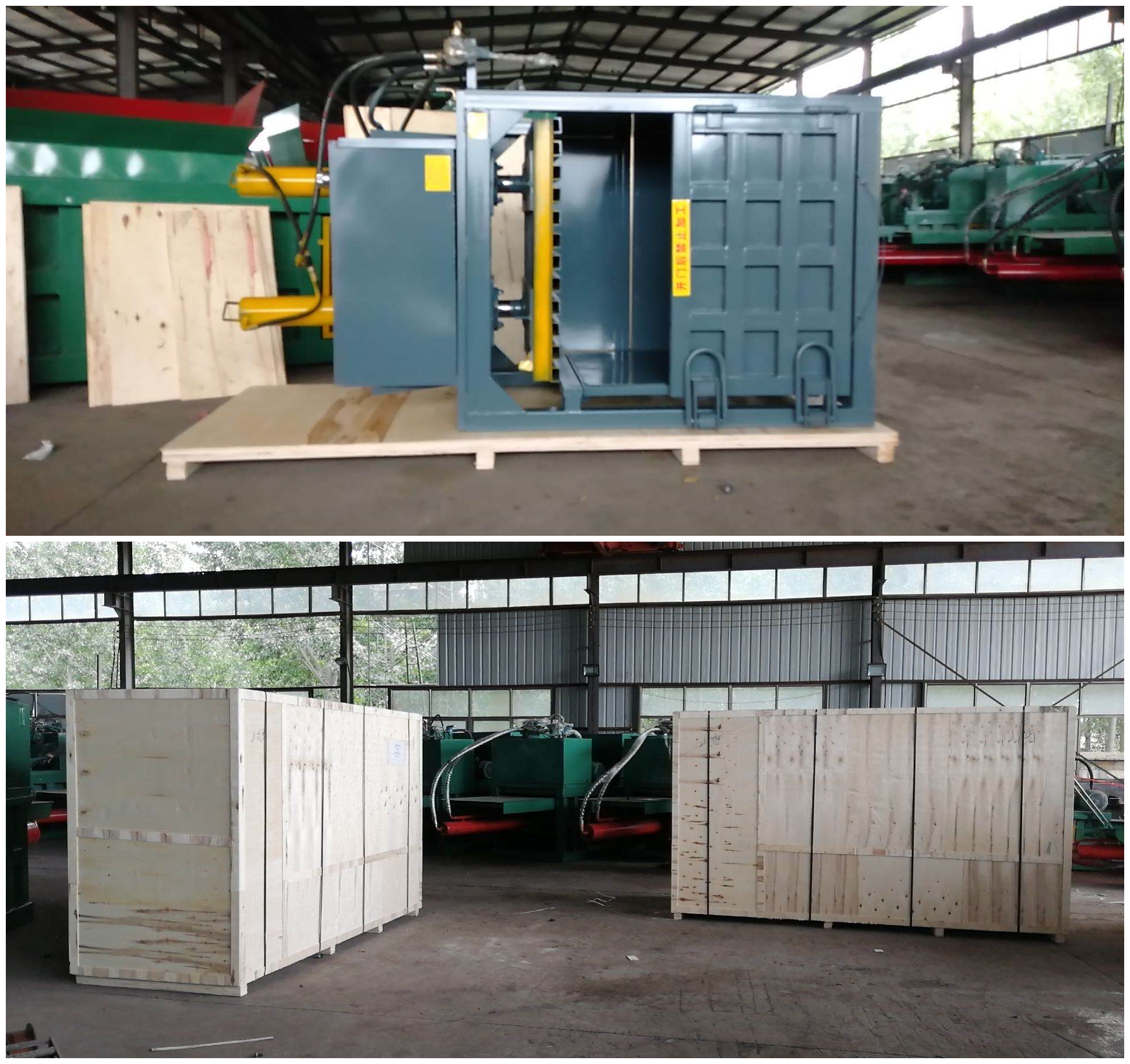 30 KG Pressure 30-100Pa Hydraulic Cardboard Baling Press Machine with Horizontal Design