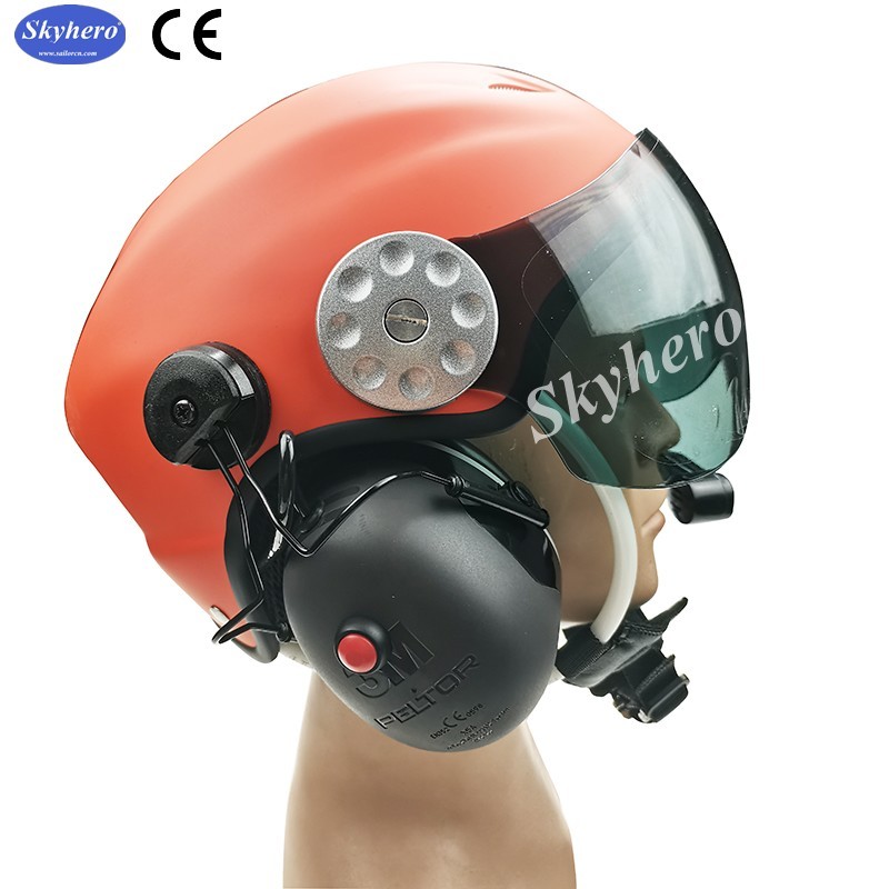 En 966 Standard Powered Paragliding Helmet Noise Cancel Paramotor Helmet Color Red Black White Blue Paramotor