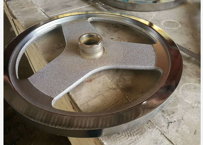 CR Plating Steel Exercise Bike Wheel 460mm Dimension By Polishing Treatment