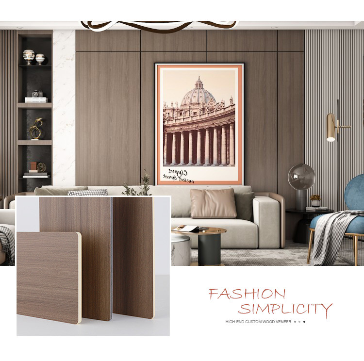 Factory Customized Environmentally Friendly Wood Grain Wood Veneer Wall Panels