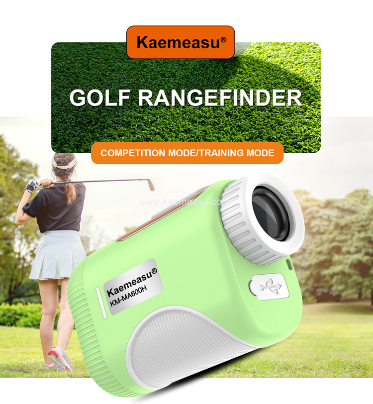 kaemeasu Mini Laser Rangefinder Rechargeable Golf Range Finder With Magnetic Adsorption MA1200