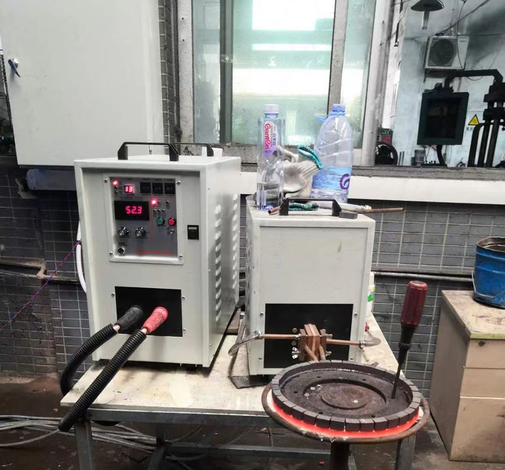 Copper Plate Induction Soldering Machine 60A 30 80Khz High Frequency Induction Heating Machine