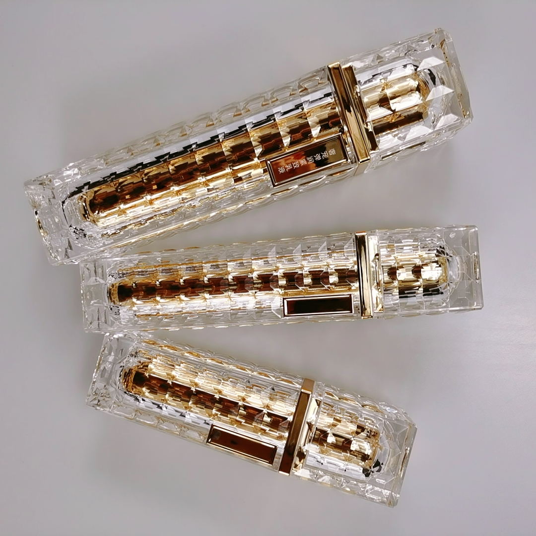 Acrylic Lotion Pump Bottle 30ml 50ml 100ml Customized Square for Beauty Care Products