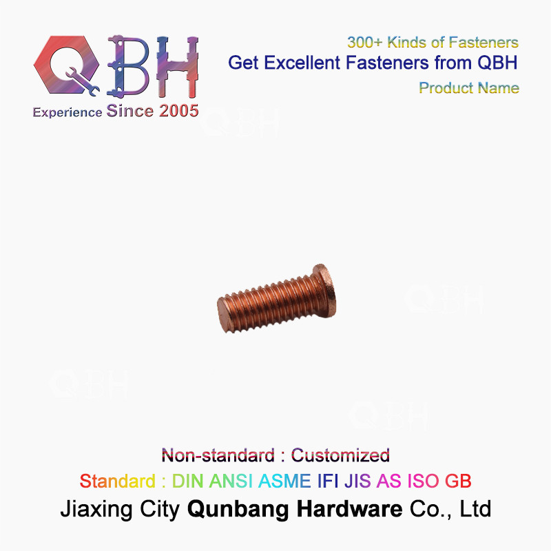 Copper Plated Welding M3 Stainless Steel Hex Head Bolts Din hex flange bolt