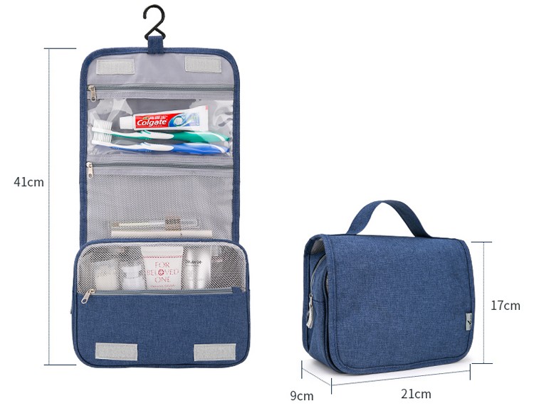 Mens Foldable Cosmetic Bag Organizer Hanging Travel Toiletry Bag